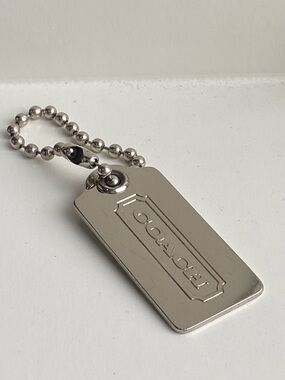 Coach Metal Silver Hangtag